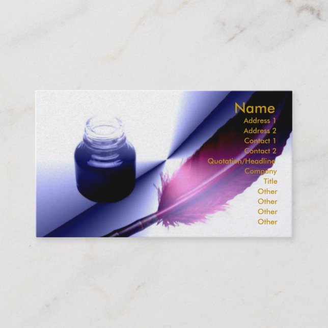 Writing With Style Profile Card (Front)