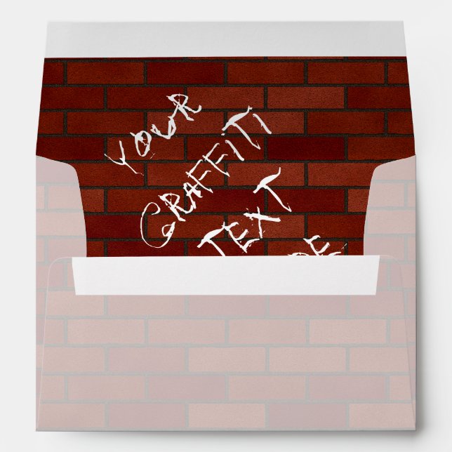 Writings on the brick wall envelope (Back (Bottom))