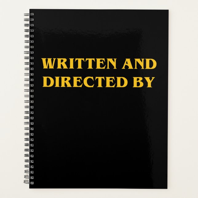 Written and Directed By - Fill Buff Gift Planner (Front)