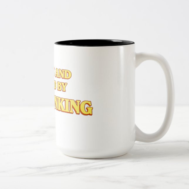 Written and Directed by Overthinking Shirt Two-Tone Coffee Mug (Right)