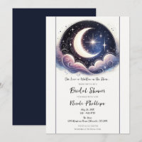 Written in Stars Watercolor Moon Bridal Shower