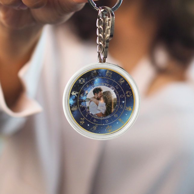 Written in the Stars Astrology Photo Keychain (Creator Uploaded)