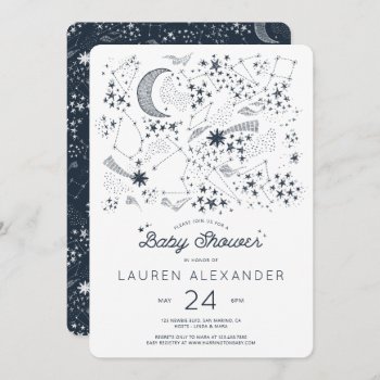 Written In The Stars Baby Shower Invitation by mistyqe at Zazzle
