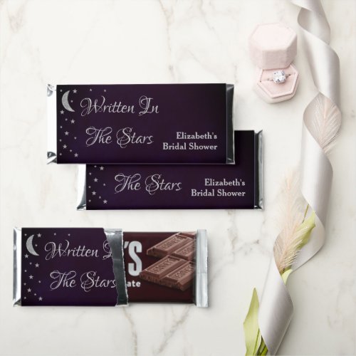 Written In The Stars Bridal Shower Hershey Bar Favors