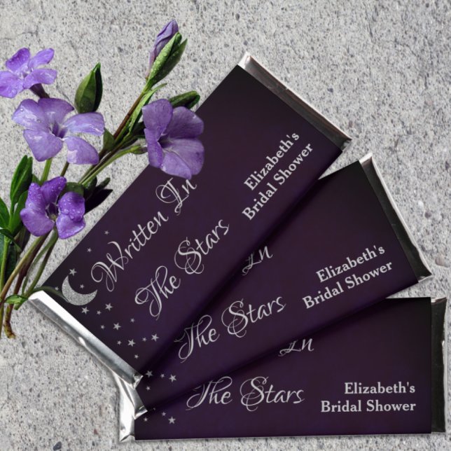 Written In The Stars Bridal Shower Hershey Bar Favors (Creator Uploaded)