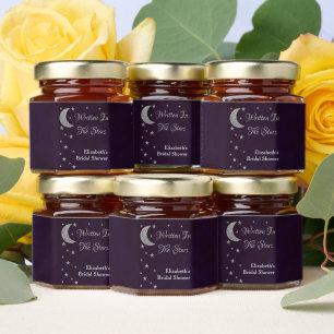 Written In The Stars Bridal Shower Honey Jar Favors