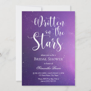 Written in the Stars Bridal Shower Invitation