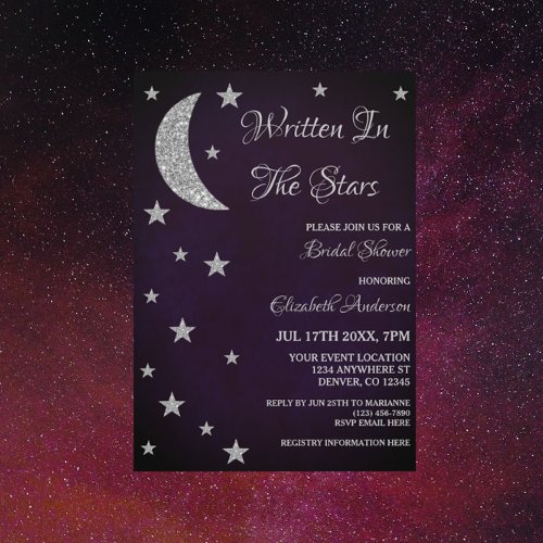 Written In The Stars Bridal Shower Invitation