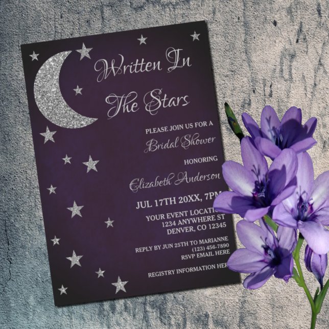 Written In The Stars Bridal Shower Invitation (Creator Uploaded)
