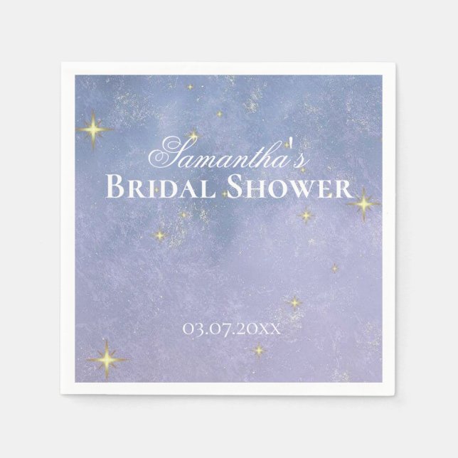 Written in the Stars Bridal Shower Napkins (Front)