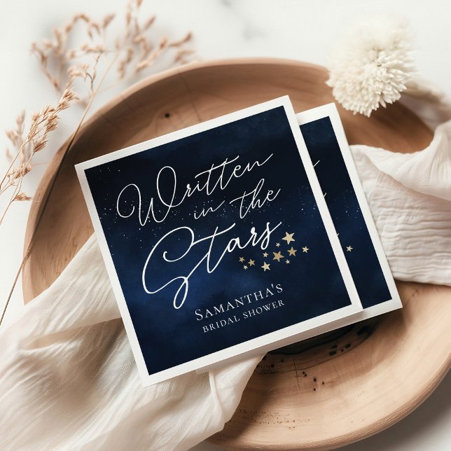 Written in the Stars Bridal Shower Napkins (Creator Uploaded)