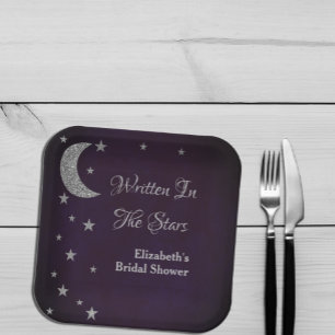 Written In The Stars Bridal Shower Paper Plates