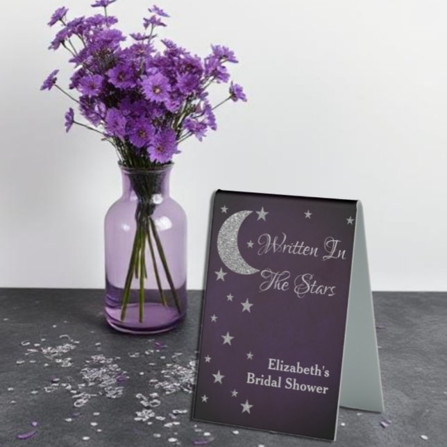 Written In The Stars Bridal Shower Table Tent (Creator Uploaded)