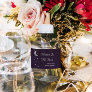 Written In The Stars Bridal Shower Water Bottle Label