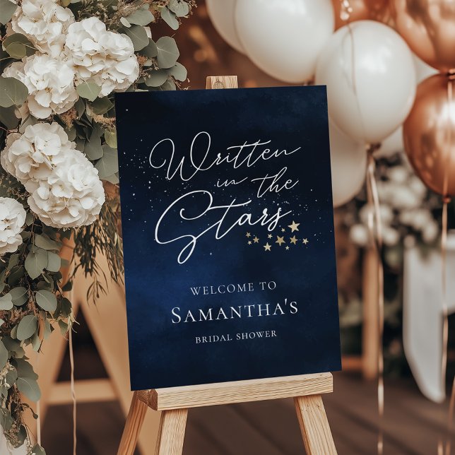 Written in the Stars Bridal Shower Welcome Sign (Creator Uploaded)