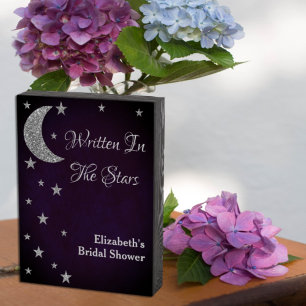 Written In The Stars Bridal Shower Wooden Box Sign