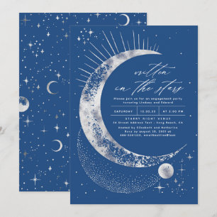 Written in the Stars Celestial Engagement Party Invitation