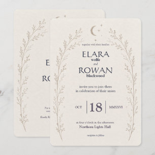 Written in the Stars Celestial Wedding Invitation