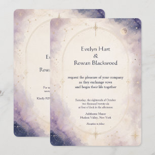 Written in the Stars Celestial Wedding Invitation