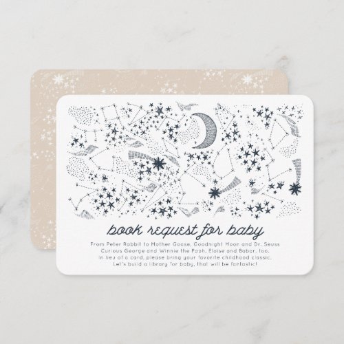 Written in the Stars Couples Baby Book Request Invitation