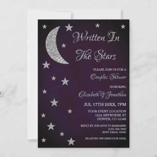 Written In The Stars Couples Shower Invitation