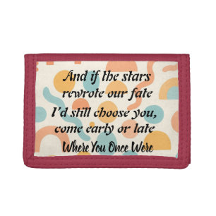 Written in the Stars, Enduring Love Trifold Wallet