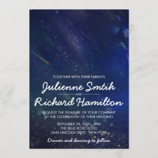 Written in the Stars Galaxy Wedding Invitation