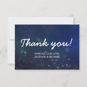 Written in the Stars Galaxy Wedding Thank You Card