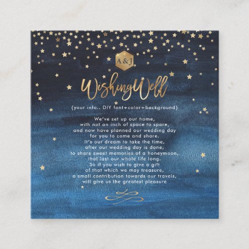 Written in the Stars Gold Wishing Well Cards