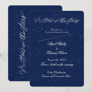 Written in the Stars Moody Wedding Invitations