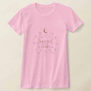 Written in the Stars Mystic Zodiac Celestial Des T-Shirt