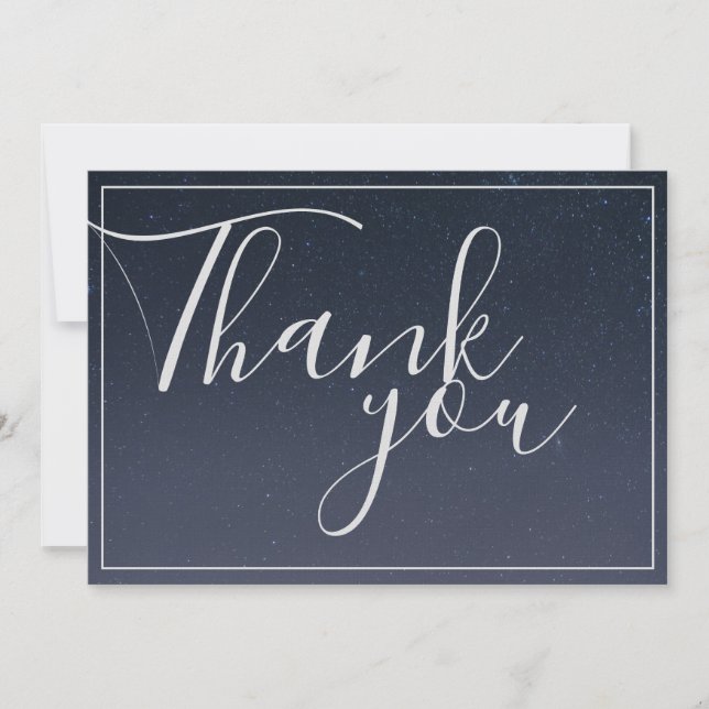 Written In the Stars Starry Night Thank You Card (Front)