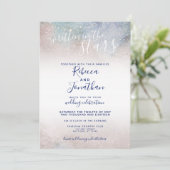Written in the Stars Starry Night Wedding Invitation (Standing Front)