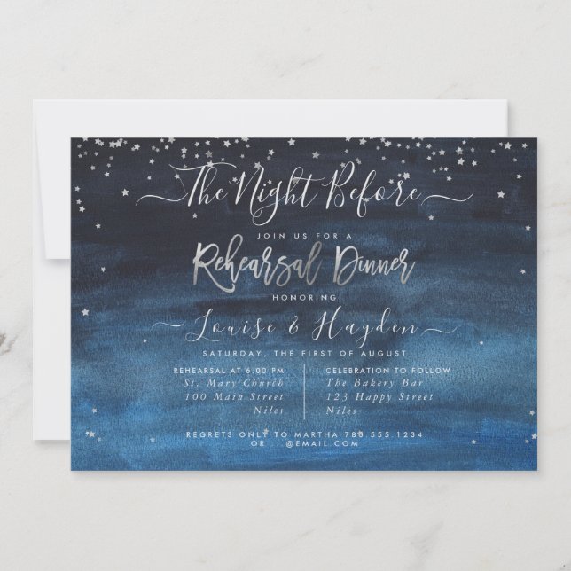 Written in the Stars, The Night Before, Rehearsal Announcement (Front)
