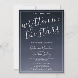 Written In the Stars Ultra Thick Wedding Invitation