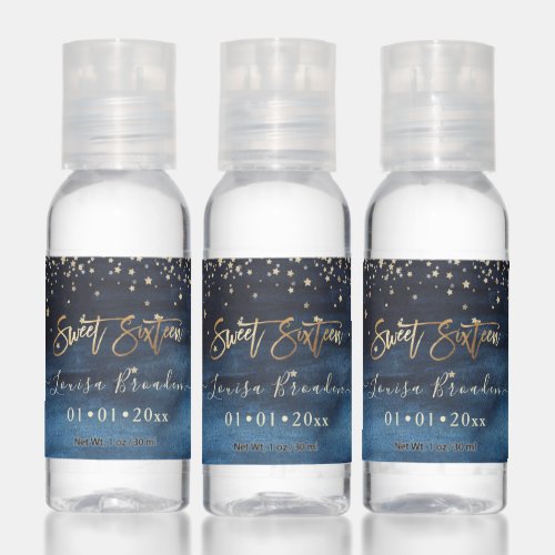 Written in the Stars Watercolor Mid Night Sky Hand Sanitizer