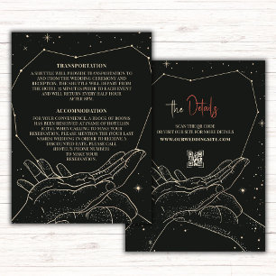 Written in the Stars Wedding Details Enclosure Card