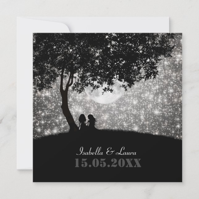 Written in the Stars Wedding Invitation (Front)