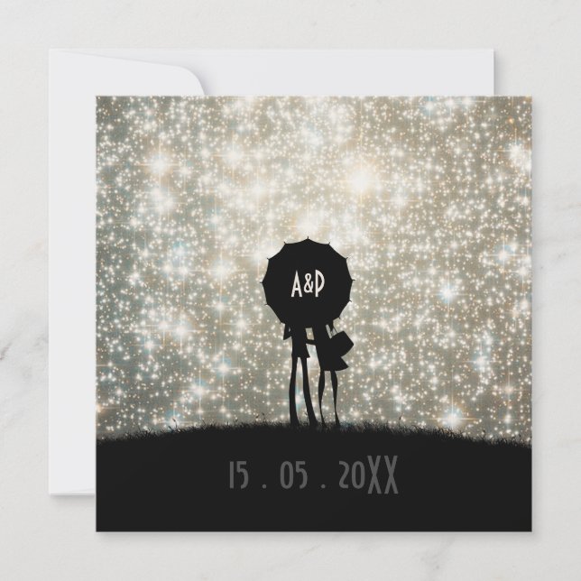 Written in the Stars Wedding Invitation (Front)