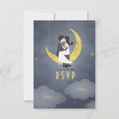 Written in the Stars Wedding RSVP Invitation