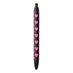 Written with love adorable hearts pattern pen