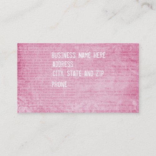 Written Words Business Cards