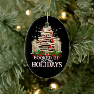 Writter Reader Bookaholic Books Lover Bookworm Ceramic Ornament