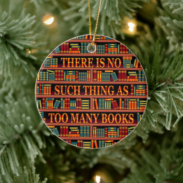 Writter Reader Bookaholic Books Lover Bookworm  Ceramic Ornament (Tree)