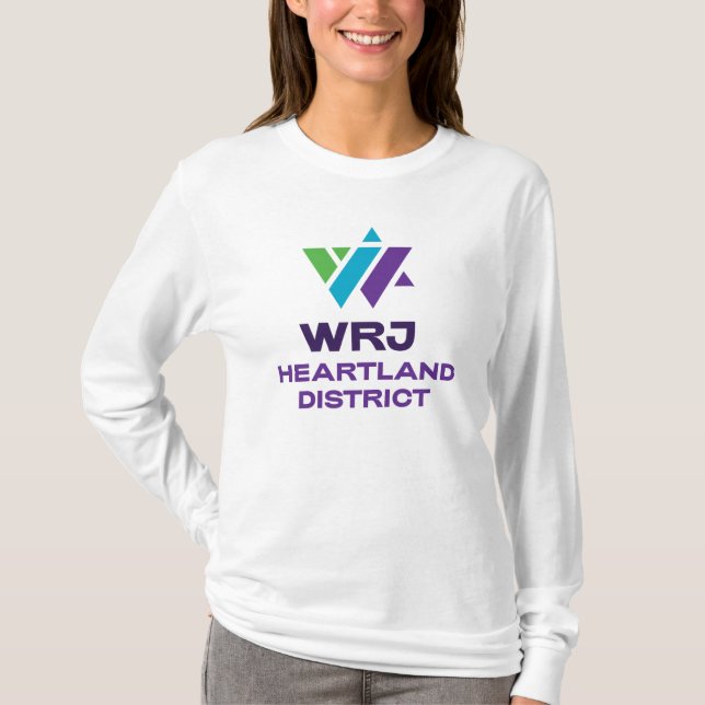 WRJ Heartland Long-Sleeve T-Shirt with Center Logo (Front)