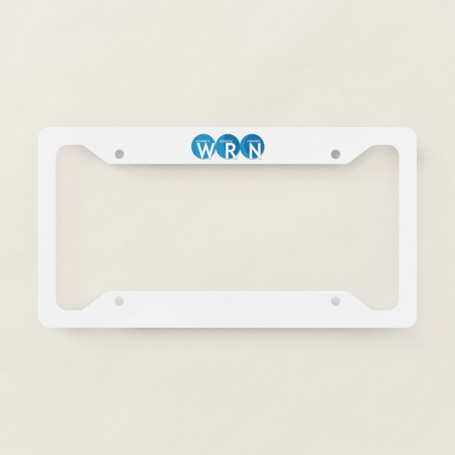 WRN license plate frame (Front)