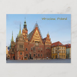 Wroclaw Poland Town Hall Architecture Postcard