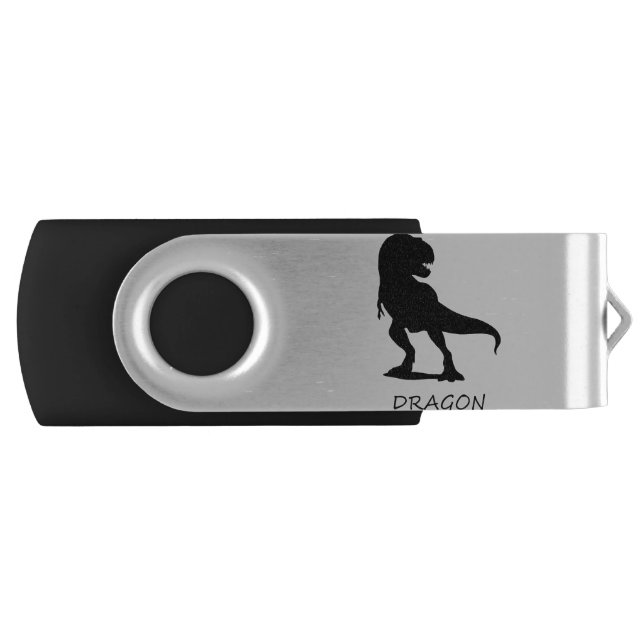 Wrong Dinosaur T-rex Dragon Flash Drive (Front)