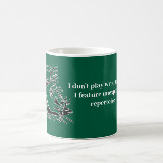 Wrong notes organist's mug