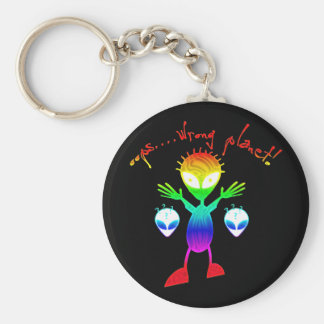 Wrong Planet Alien Keychain
